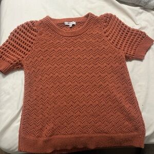 Madewell Women's Knit Sweater in Rust Orange